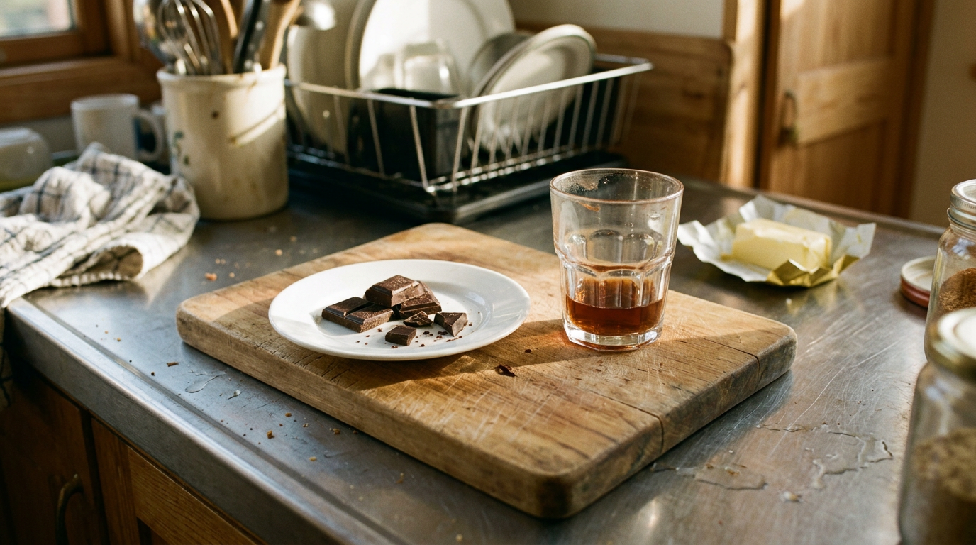 Dark chocolate 85% + Tawny port