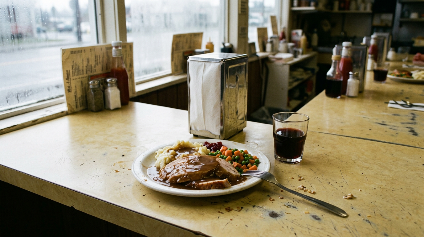 Roast turkey and gravy + Pinot noir
