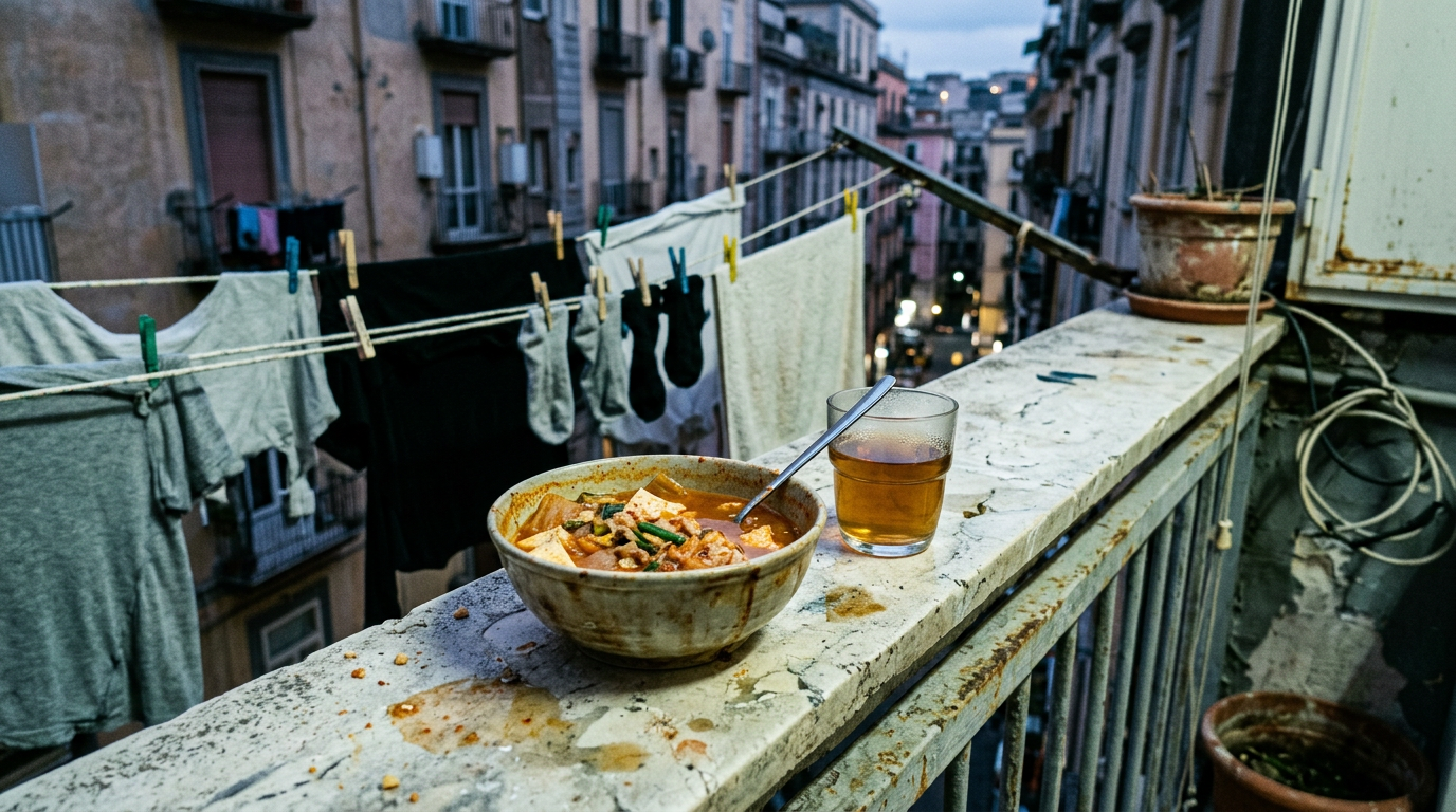Kimchi jjigae + Barley tea